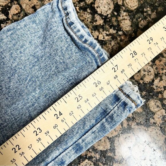 Abercrombie & Fitch The Ankle Straight Ultra High Rise Jeans Patch Size 24/00R - Picture 5 of 5